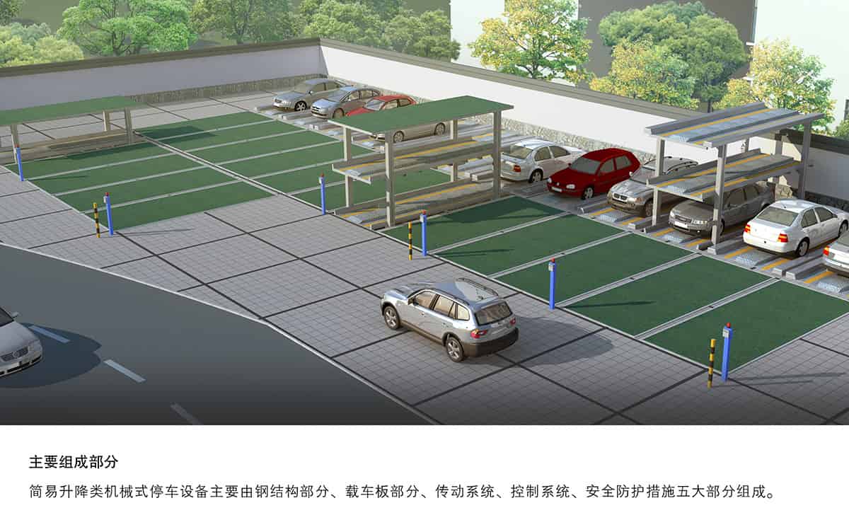貴陽PJS2D1正一負一地坑簡易升降立體停車設備主要組成部分.jpg